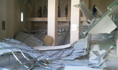 В Театре «БУФФ» обрушился подвесной потолок